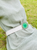Imagen de Cinto de Piedra Blanco Craquelado y Verde