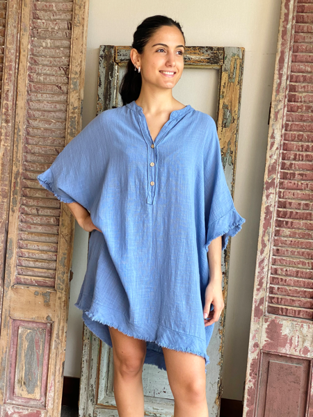 Imagen de Vestido Caserta Azul Piedra