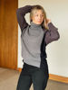 Imagen de Polera Dobby Negro y Gris