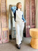 Imagen de Polera Dobby Azul Celeste y Blanco