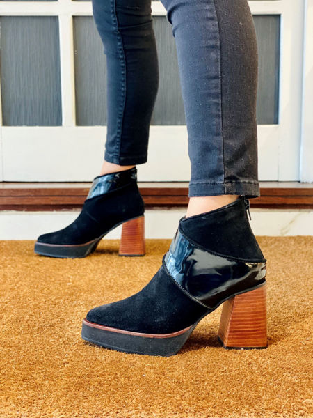 Imagen de Bota Namur Negro Nobuck