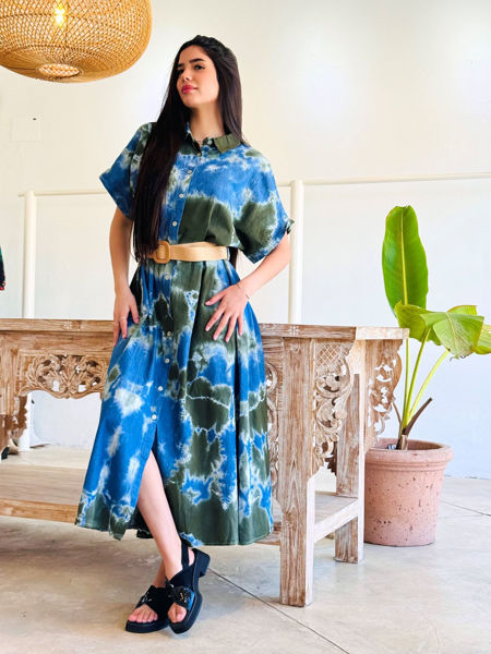 Imagen de Vestido Asturias Verde y Azul