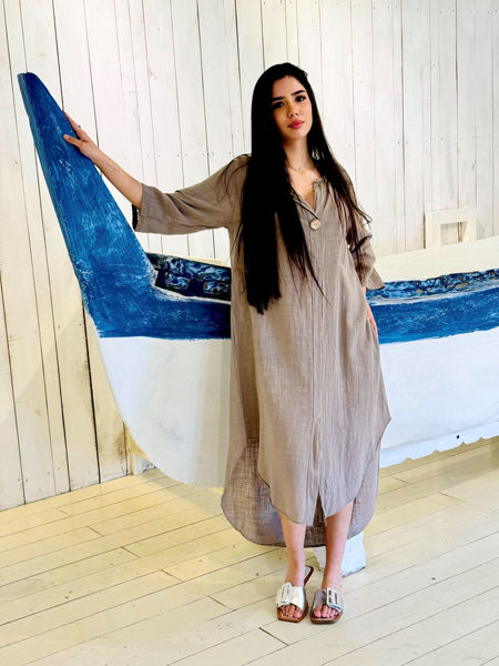 Imagen de Vestido Moroni Taupe