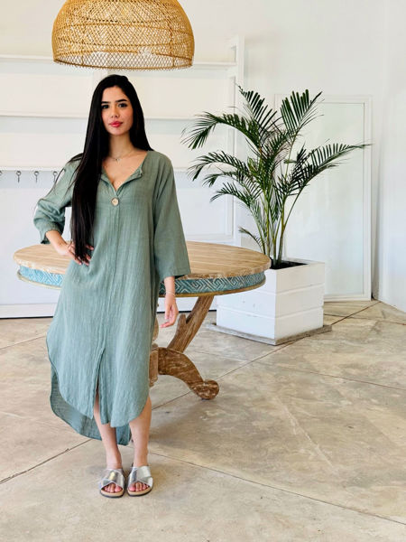 Imagen de Vestido Moroni Verde Oliva