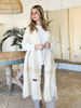 Imagen de Chal Lana Merino Crudo con camel