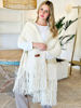 Imagen de Chal Lana Merino Crudo con camel