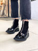 Imagen de Bota Greenwood Negro Charol Nobuck