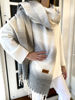 Imagen de Bufandon Rosie Blanco y Gris