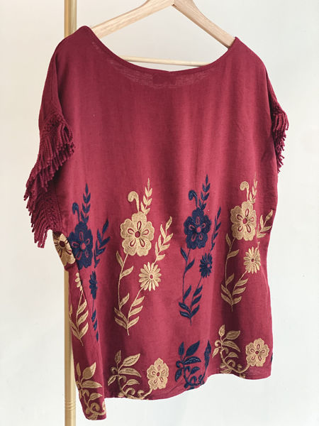 Imagen de Blusa Aurelia Bordo