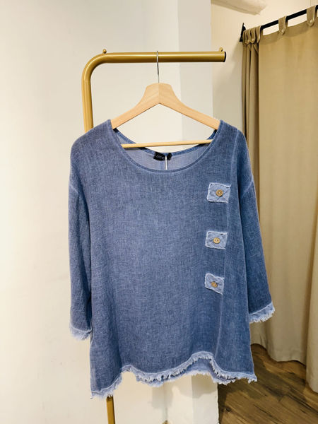 Imagen de Blusa Marbella Azul Piedra