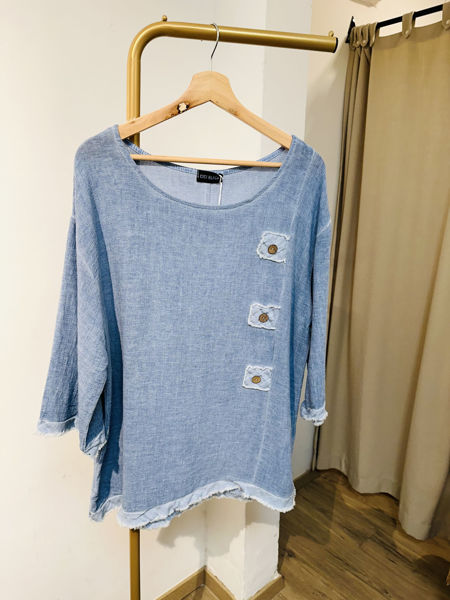 Imagen de Blusa Marbella Celeste Piedra