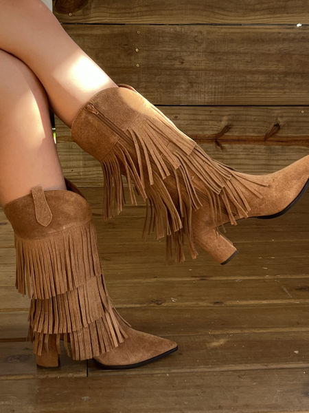 Imagen de Bota Bardot Camel