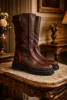 Imagen de Bota Cleveland Choco Rojo