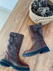 Imagen de Bota Cleveland Choco Rojo
