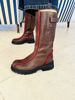 Imagen de Bota Cleveland Choco Rojo