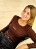 Imagen de Remera Wendy Choco bordada