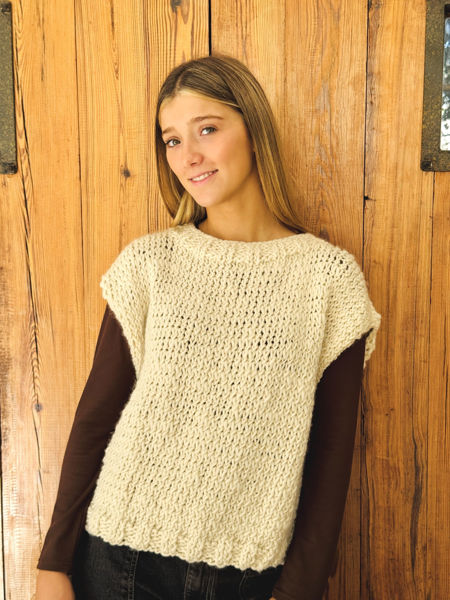 Imagen de Chaleco Lana Merino Crudo