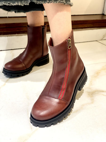 Imagen de Bota Foster Choco Y Rojo