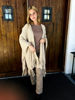 Imagen de Ruana Lara Lana Merino Beige