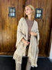 Imagen de Ruana Lara Lana Merino Beige
