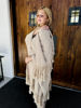 Imagen de Ruana Lara Lana Merino Beige