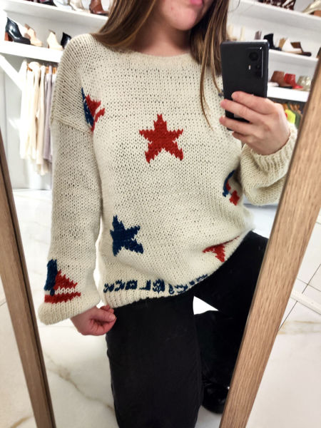 Imagen de Sweater Nautico Crudo Lana Merino