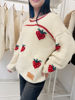 Imagen de Sweater Frutillas Crudo Lana Merino