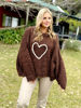 Imagen de Buzo Lana Merino Choco Corazon