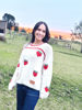 Imagen de Sweater Strawberries Crudo Lana Merino