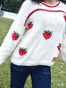 Imagen de Sweater Strawberries Crudo Lana Merino