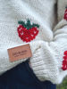 Imagen de Sweater Strawberries Crudo Lana Merino
