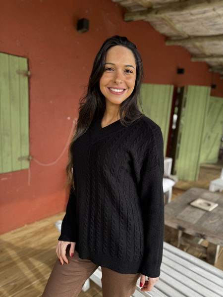 Imagen de Buzo Espiga Negro