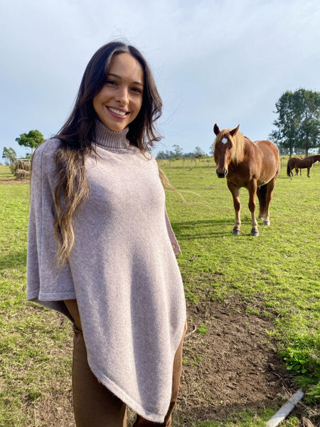 Imagen de Poncho Maison Taupe