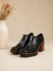 Imagen de Zapato Clooney Negro Milano Lagarto
